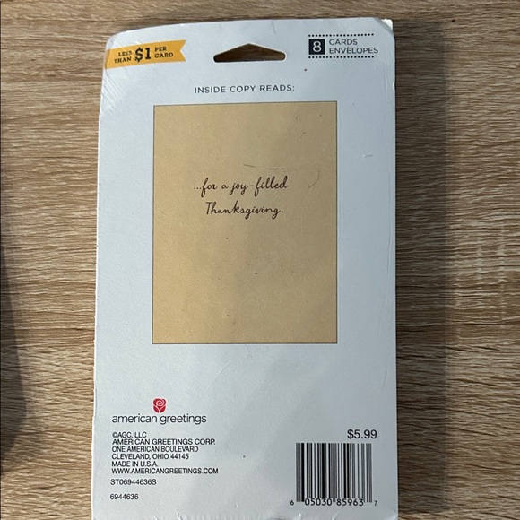 American Greetings Thanksgiving Cards Assortment - Orange, Brown, Green - Picture 11 of 13